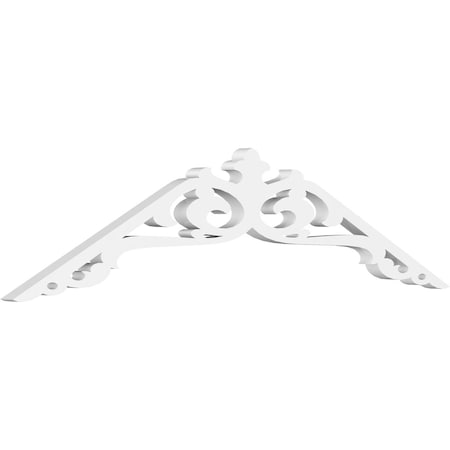 Ekena Millwork Pitch Amber Architectural Grade PVC Gable Pediment, 36"W x 9"H x 1"P (6/12) GPP036X009X100AMB